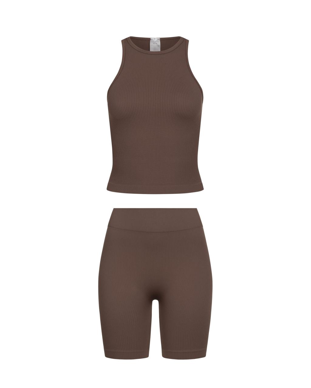 Комплект Coffee Shorts Top Tank
