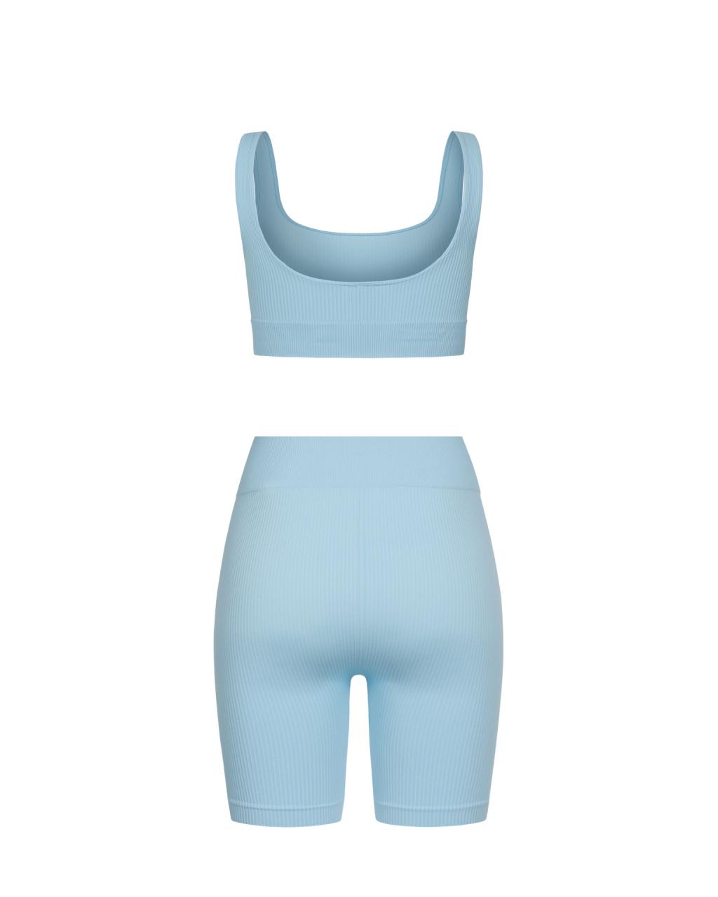 Комплект Crystal Blue Shorts Top Ribbed