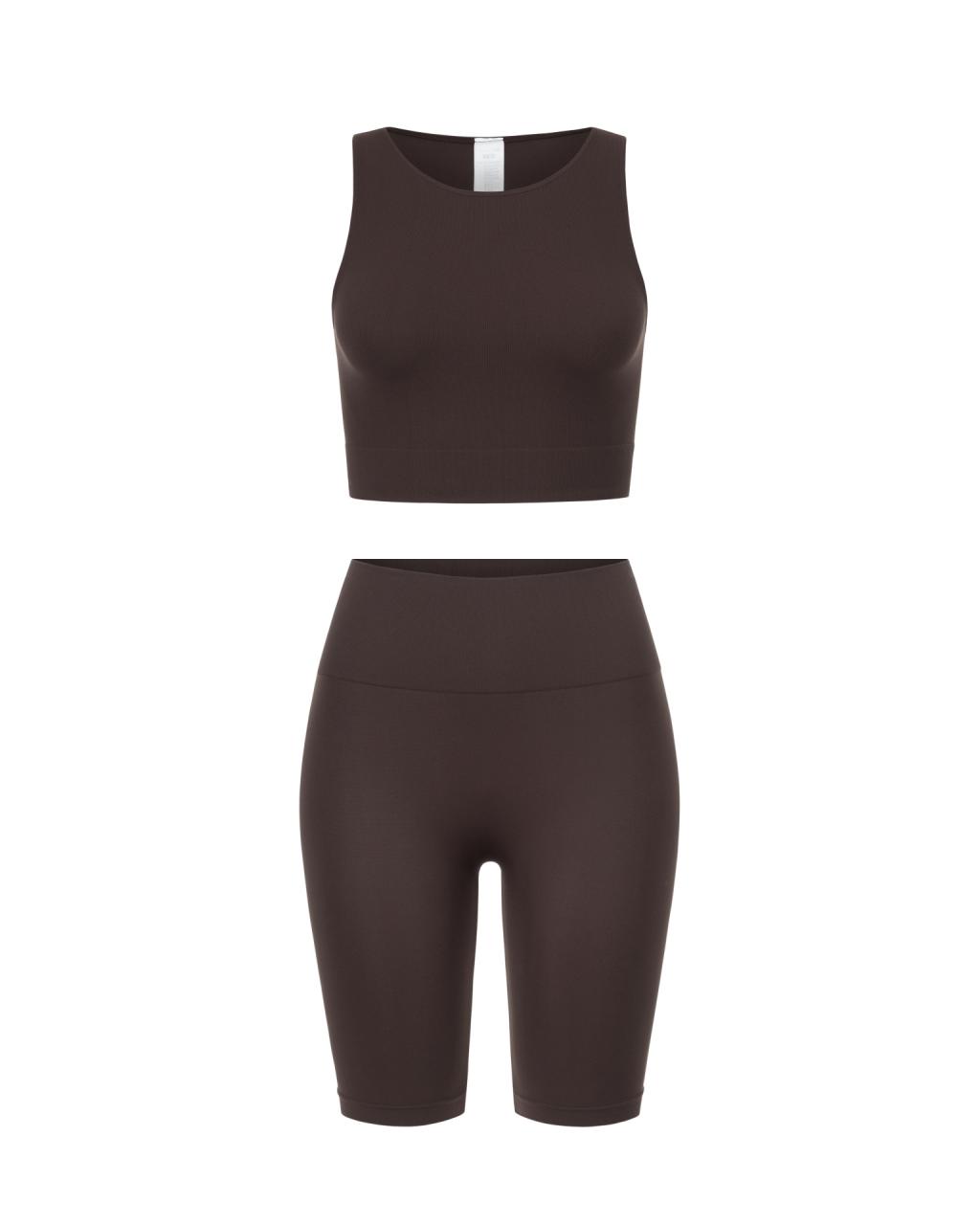 Комплект Chocolate Shorts Crop Top