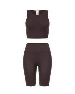 Комплект Chocolate Shorts Crop Top