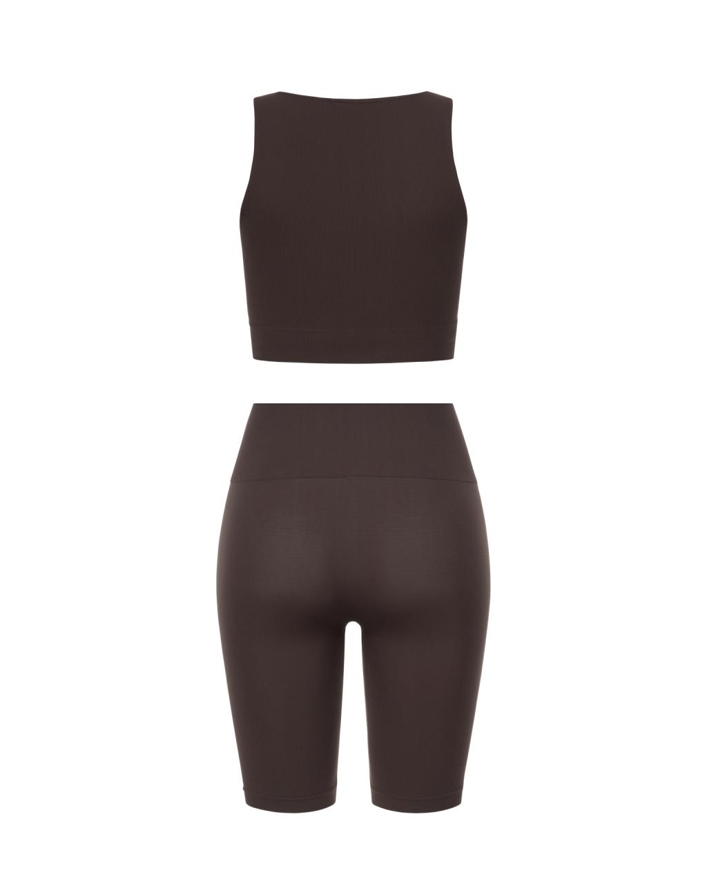 Комплект Chocolate Shorts Crop Top