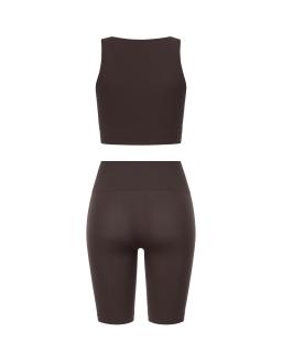 Комплект Chocolate Shorts Crop Top