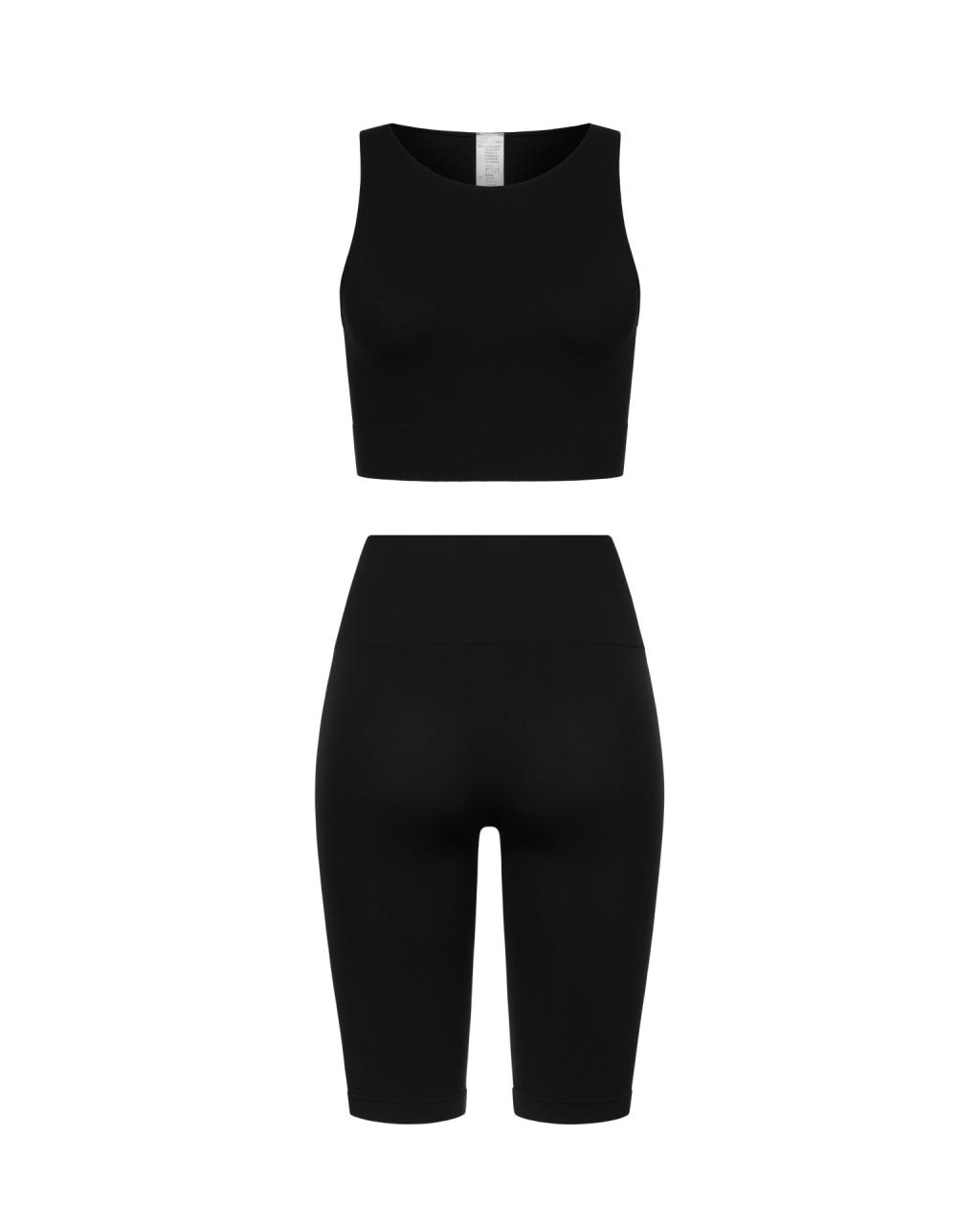 Комплект Black Shorts Crop Top