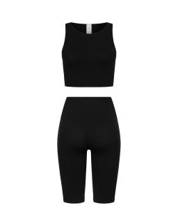 Комплект Black Shorts Crop Top