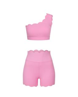 Комплект Wave Shorts One Shoulder Misty Rose