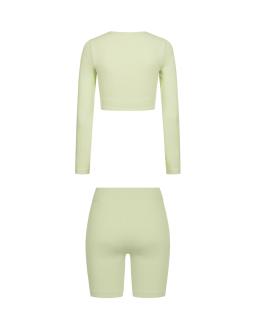 Set Mint Shorts Long Sleeve