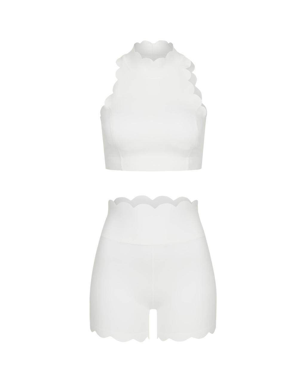 Комплект Wave Shorts Open Back White