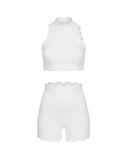 Комплект Wave Shorts Open Back White
