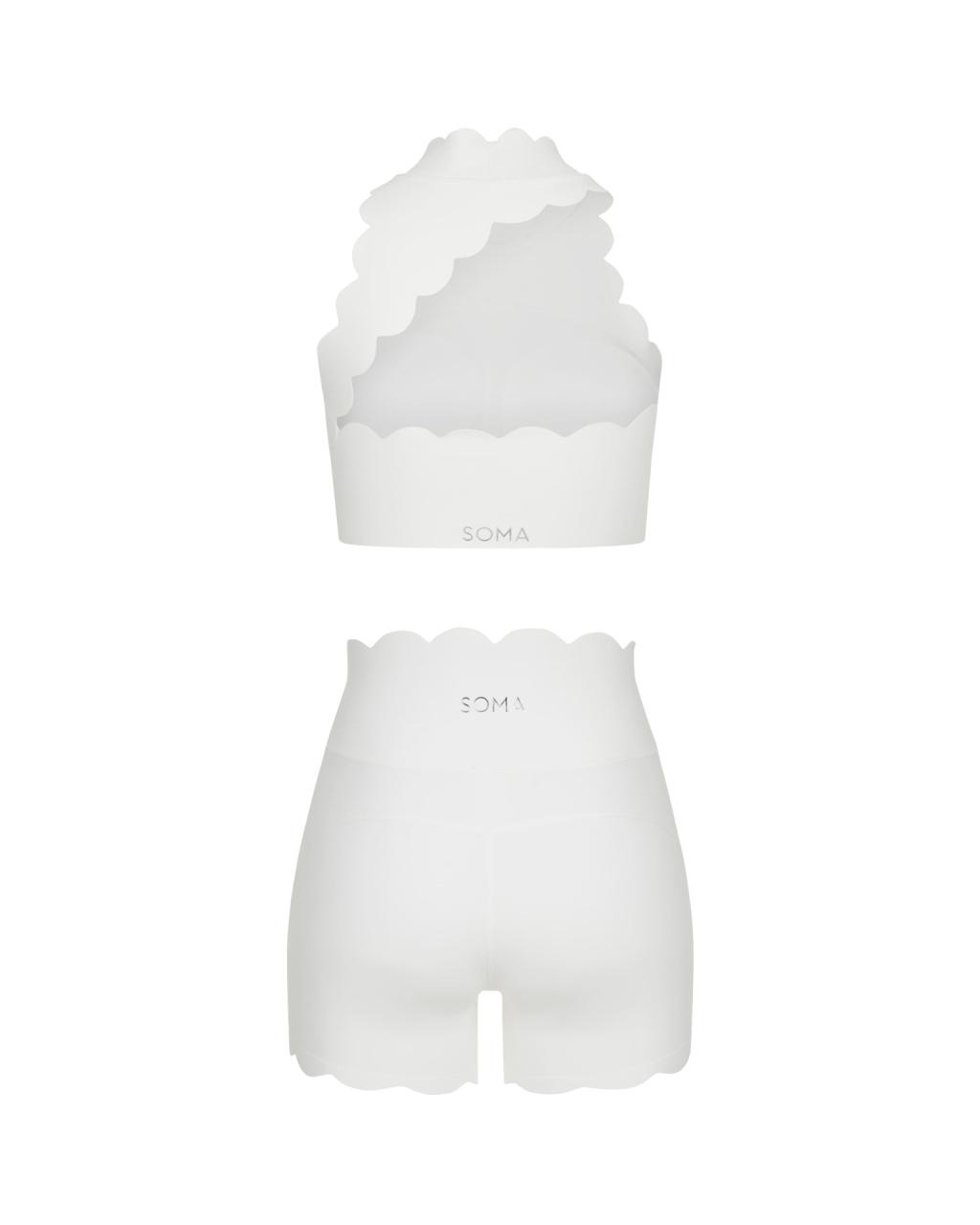 Комплект Wave Shorts Open Back White