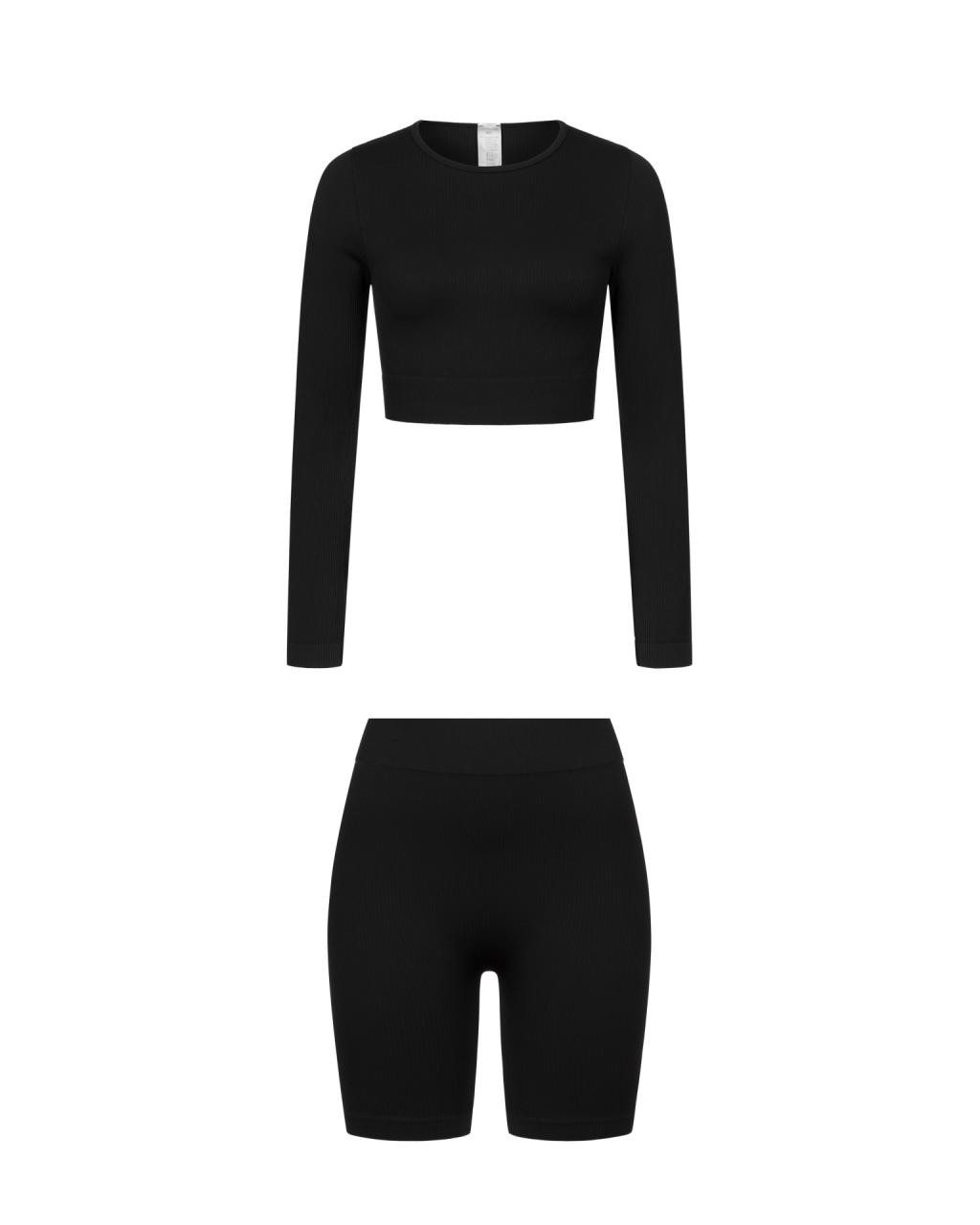 Комплект Black Shorts Long Sleeve