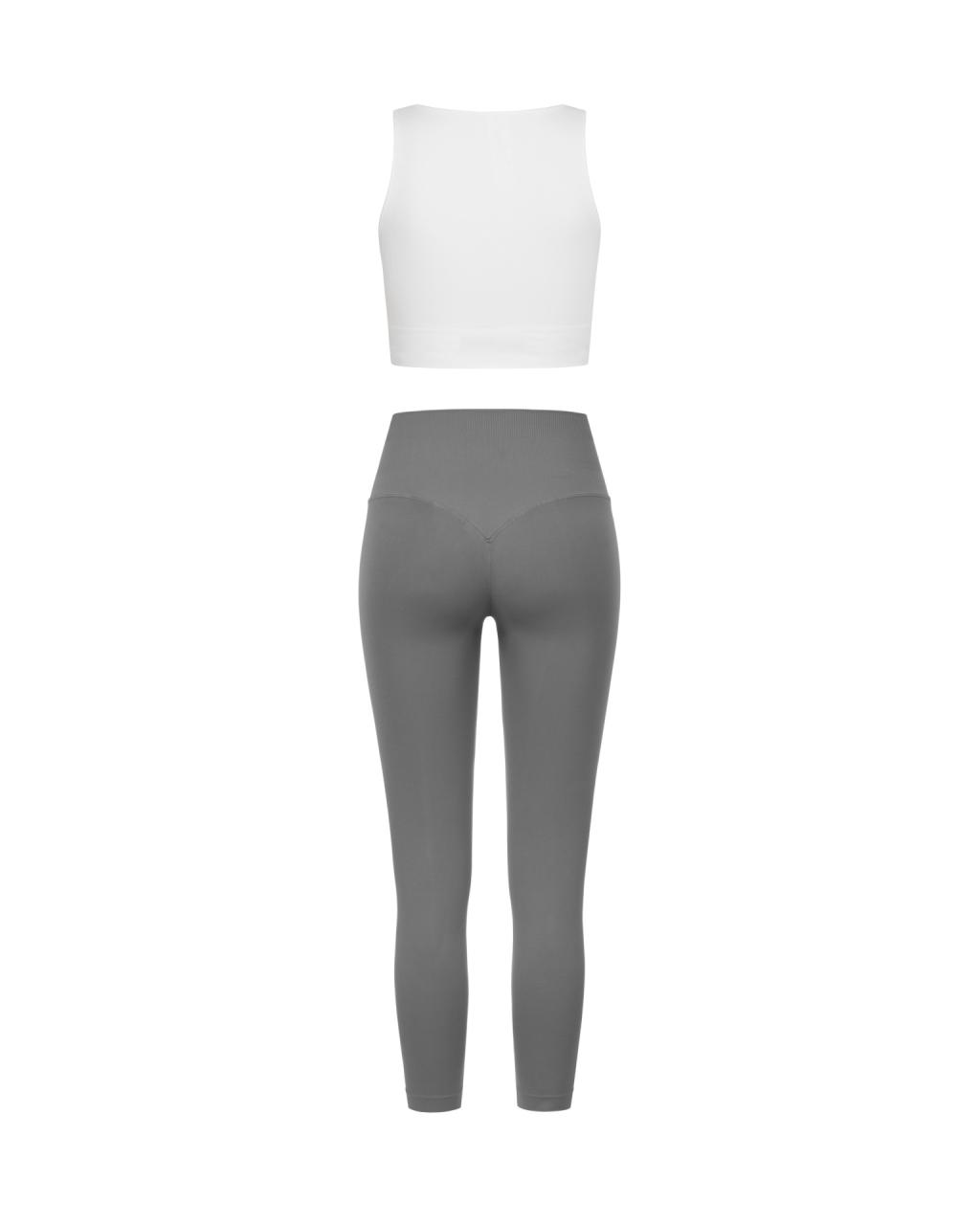Комплект White Crop Top Leggins Moonstone