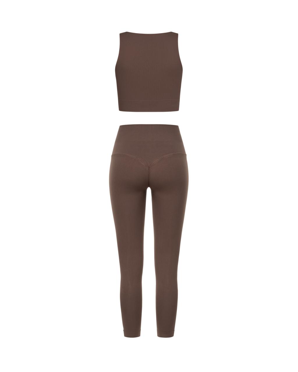 Set Coffee Crop Top