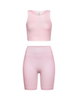 Комплект Misty Rose Shorts Crop Top