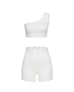 Комплект Wave Shorts One Shoulder White