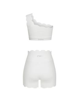Комплект Wave Shorts One Shoulder White