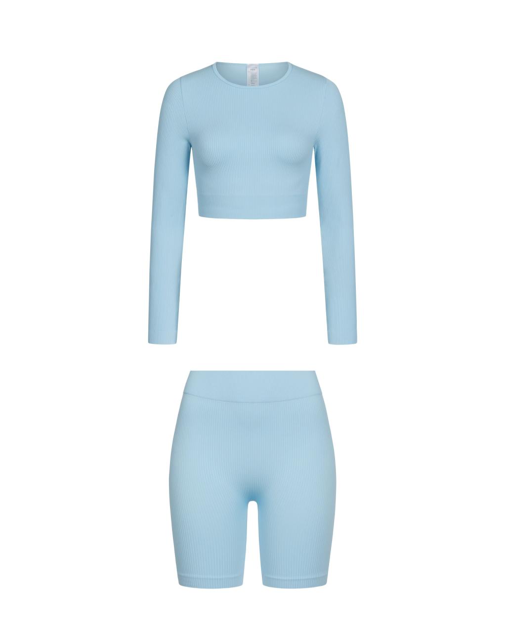 Комплект Crystal Blue Shorts Long Sleeve