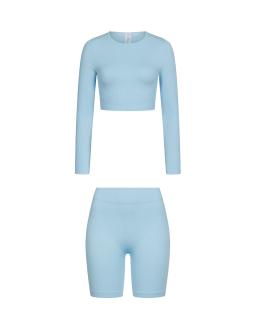 Комплект Crystal Blue Shorts Long Sleeve
