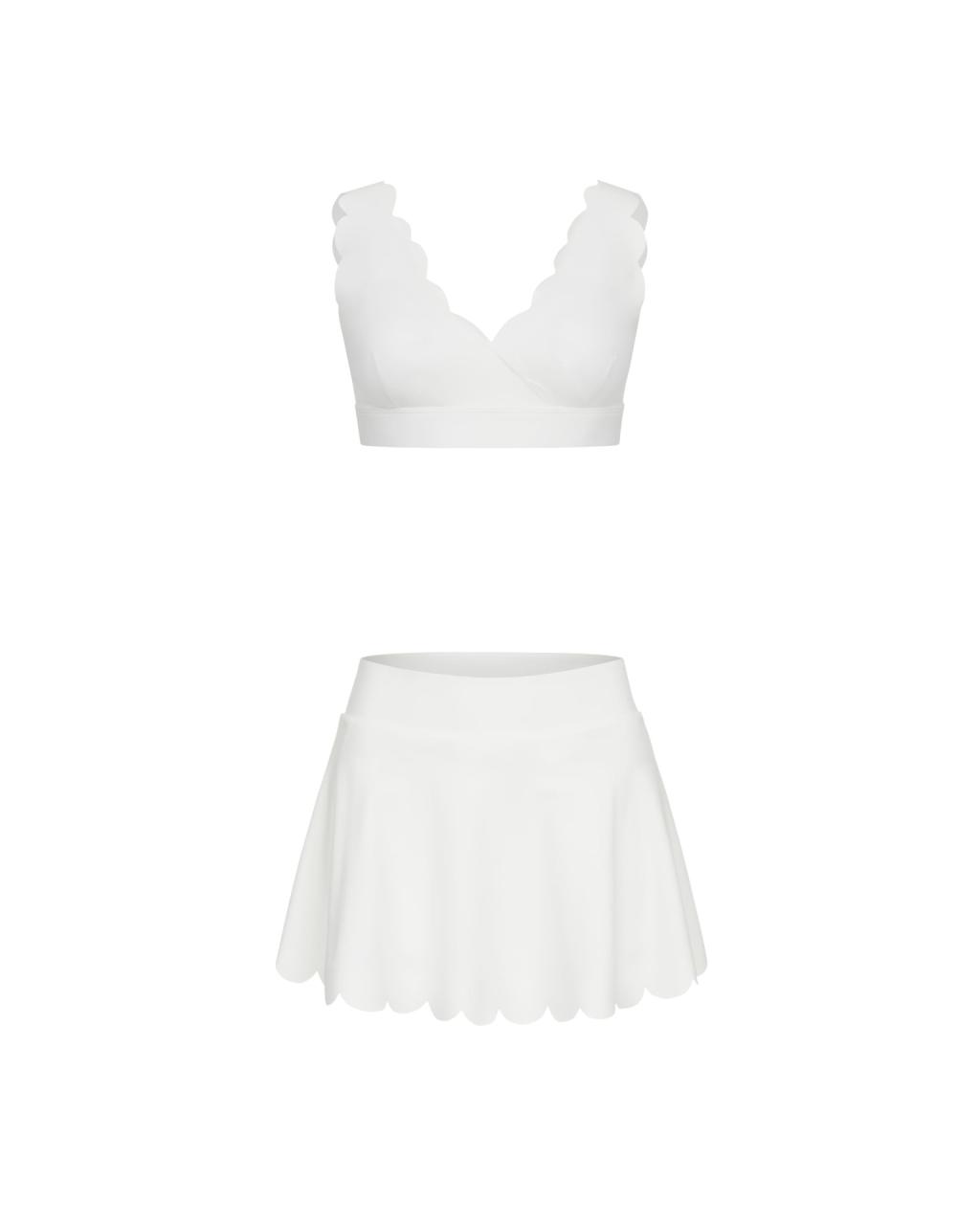 Set Wave Shorts V-neck White