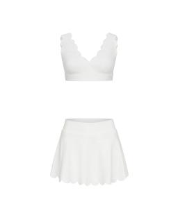 Комплект Wave Shorts V-neck White