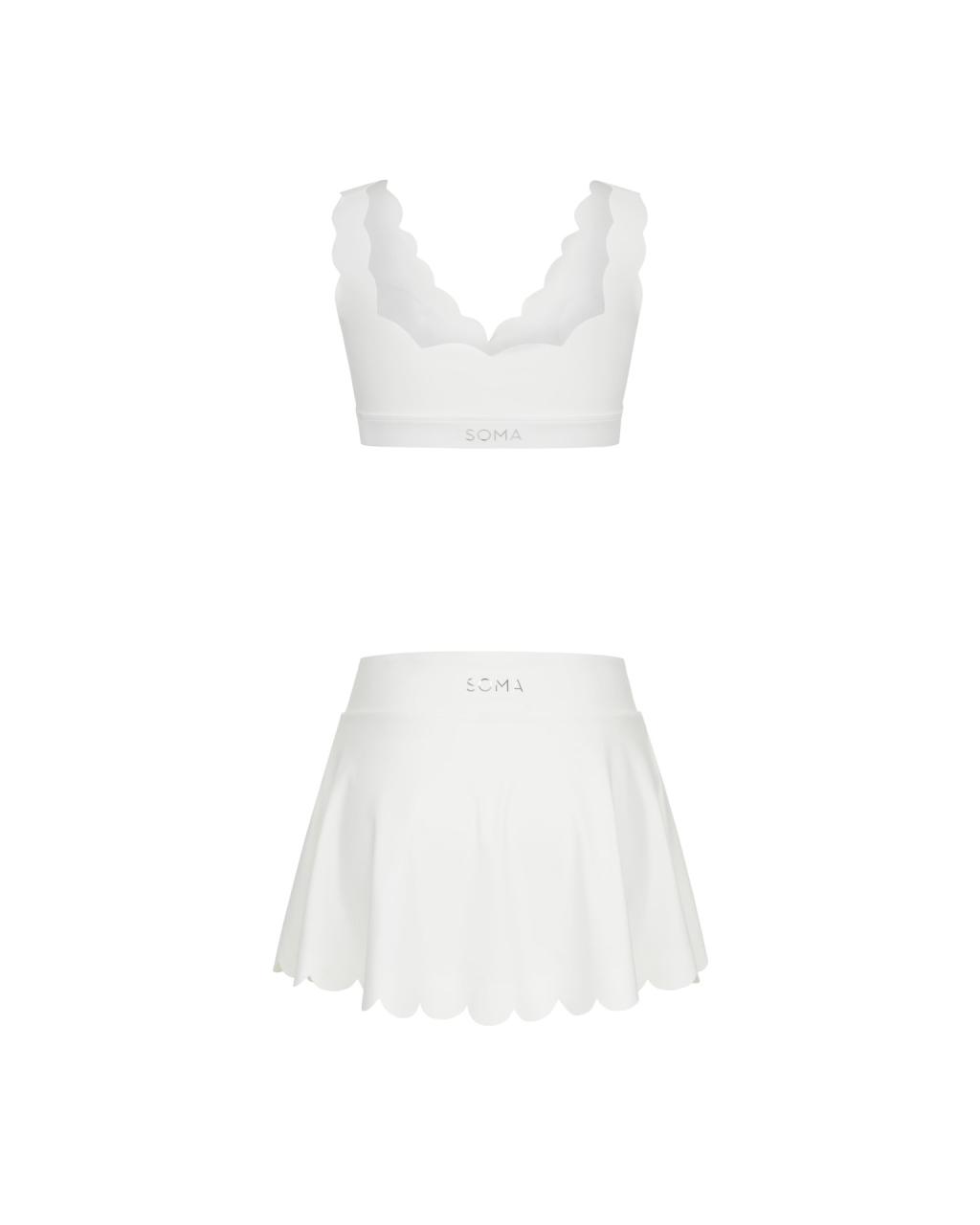 Комплект Wave Shorts V-neck White