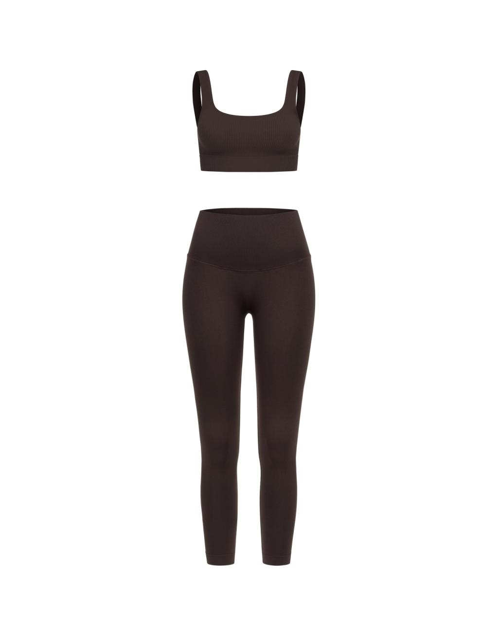 Комплект Chocolate Push Up Top Ribbed