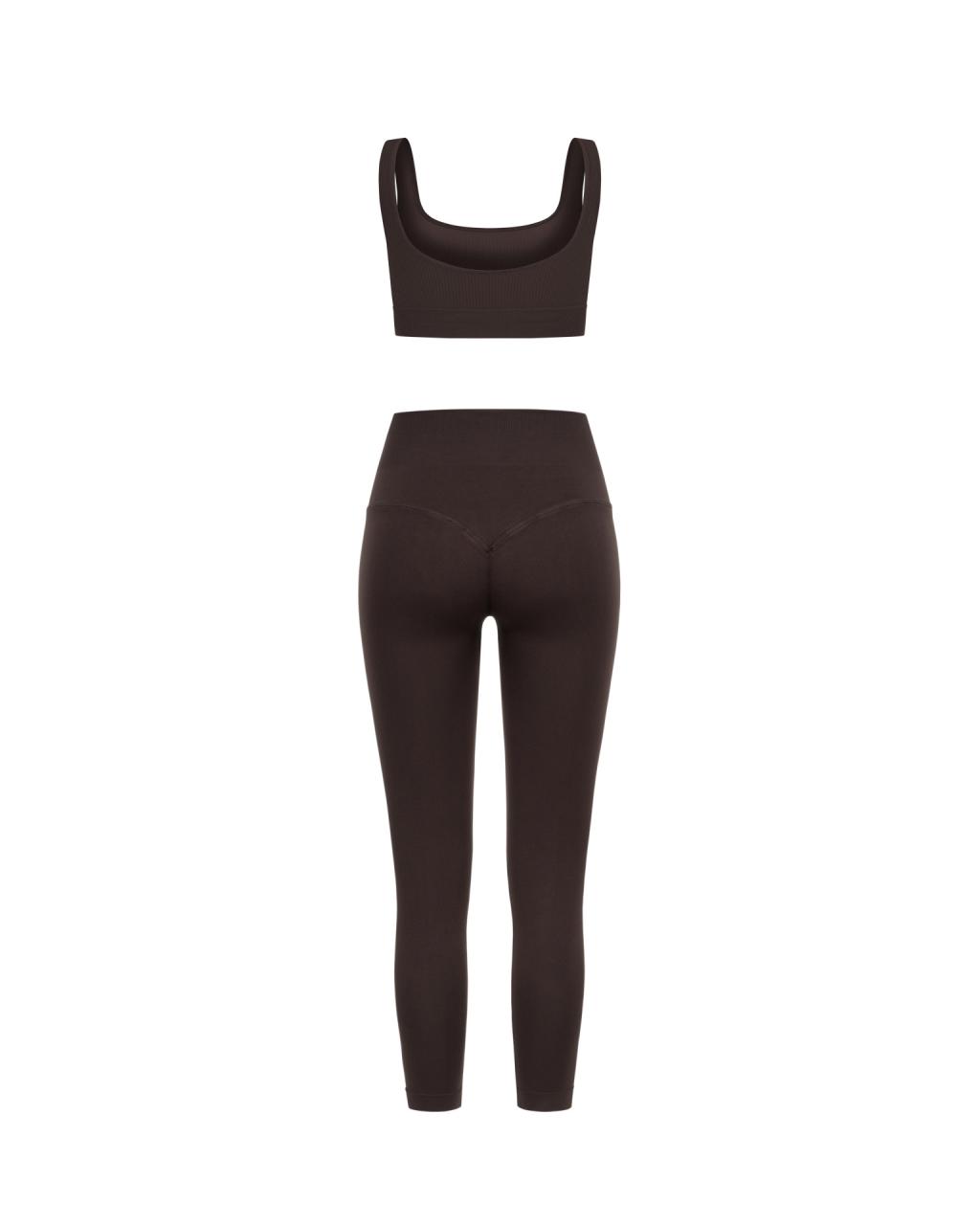Комплект Chocolate Push Up Top Ribbed