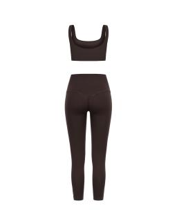 Комплект Chocolate Push Up Top Ribbed