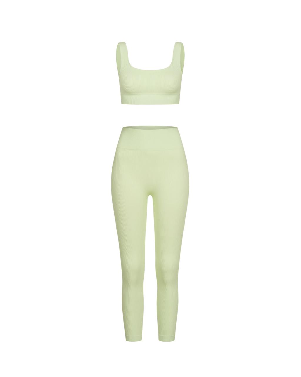 Set Mint Top Ribbed