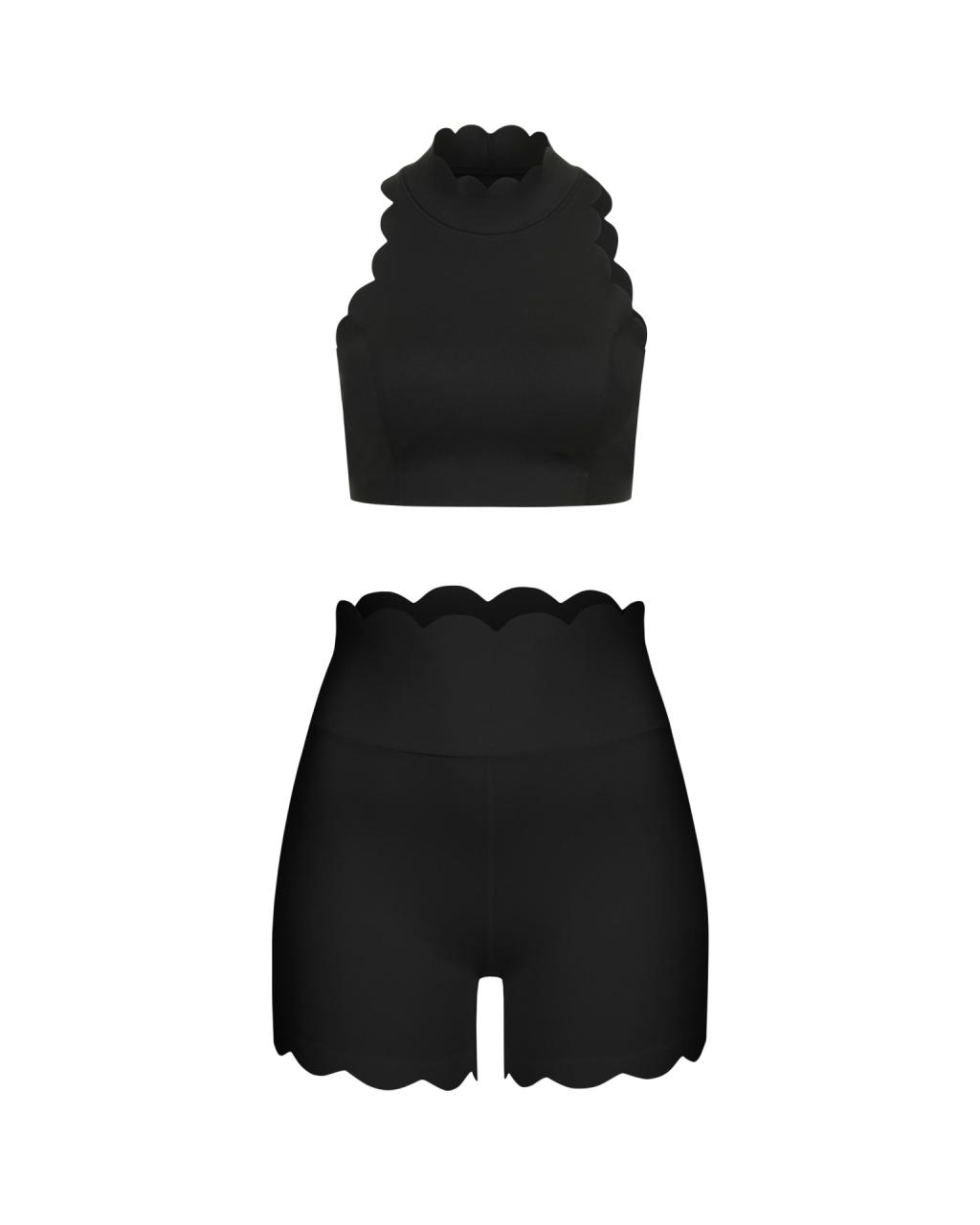 Комплект Wave Shorts Open Back Black