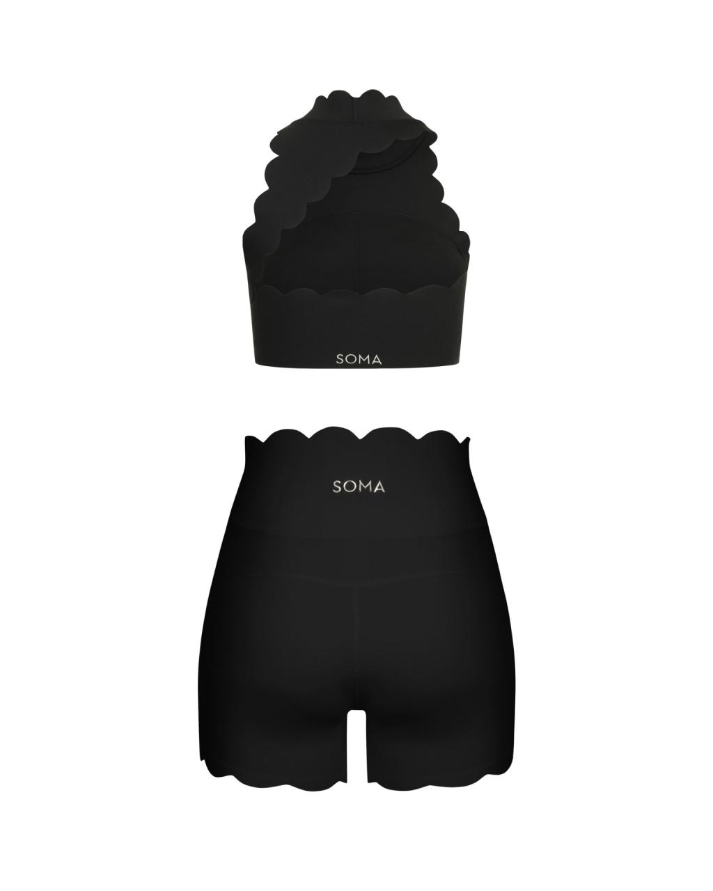 Комплект Wave Shorts Open Back Black