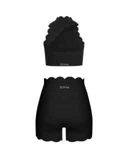 Комплект Wave Shorts Open Back Black