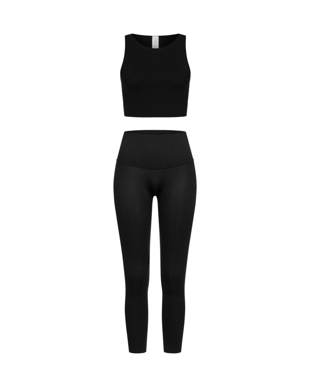Комплект Black Push Up Crop Top