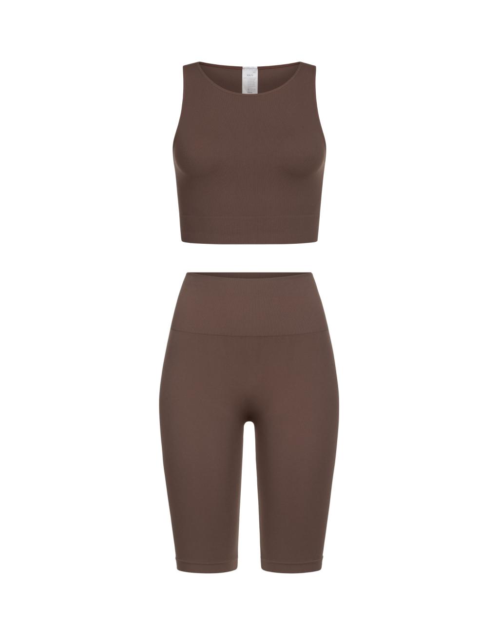 Комплект Coffee Shorts Crop Top
