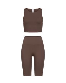 Комплект Coffee Shorts Crop Top