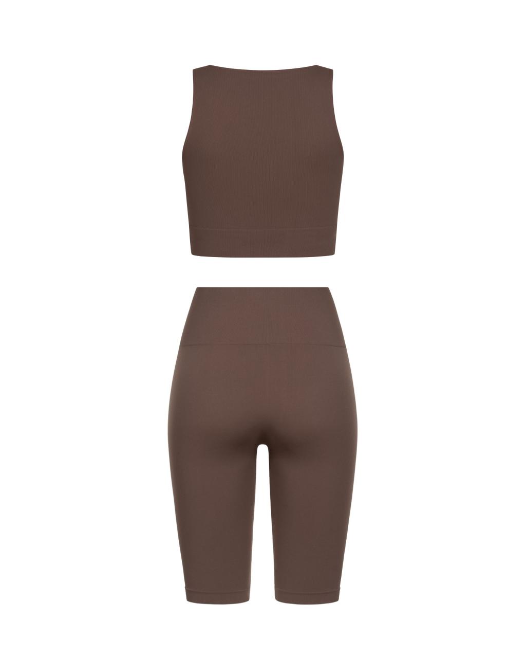 Set Coffee Shorts Crop Top