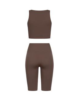 Комплект Coffee Shorts Crop Top