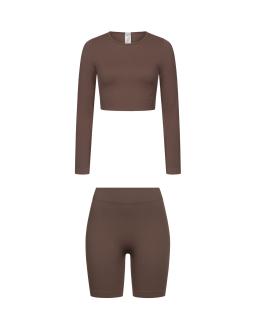 Комплект Coffee Shorts Long Sleeve