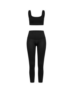 Комплект Black Push Up Top Ribbed