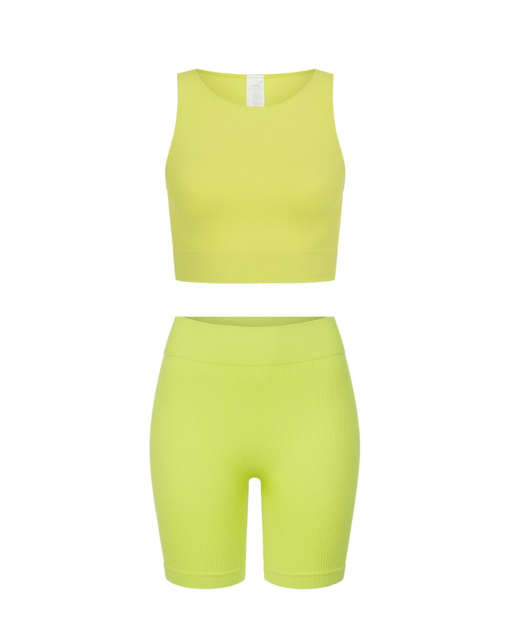 Комплект Citrus Green Shorts Crop Top