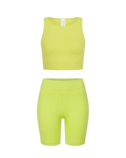 Комплект Citrus Green Shorts Crop Top