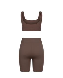 Комплект Coffee Shorts Top Ribbed
